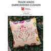 Trade Winds Embroidered Cushion - pattern